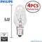 4Pk - Philips 4w 120v C7 E12 Night Light bulb Clear Incandescent Light Bulb